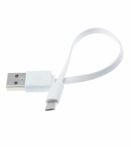 Vape Pen white USB connector to micro USB charging cable