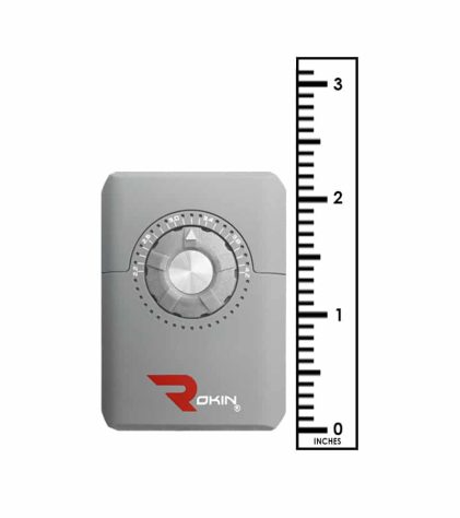 Titanium Dial Vape Pen Battery | Front View Measurement | Rokin