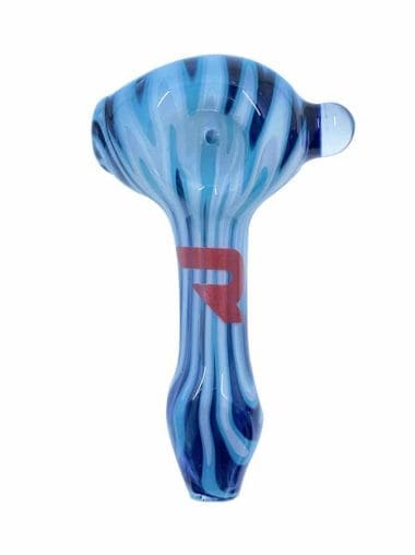 American Glass Spoon - Blue and White Starburst