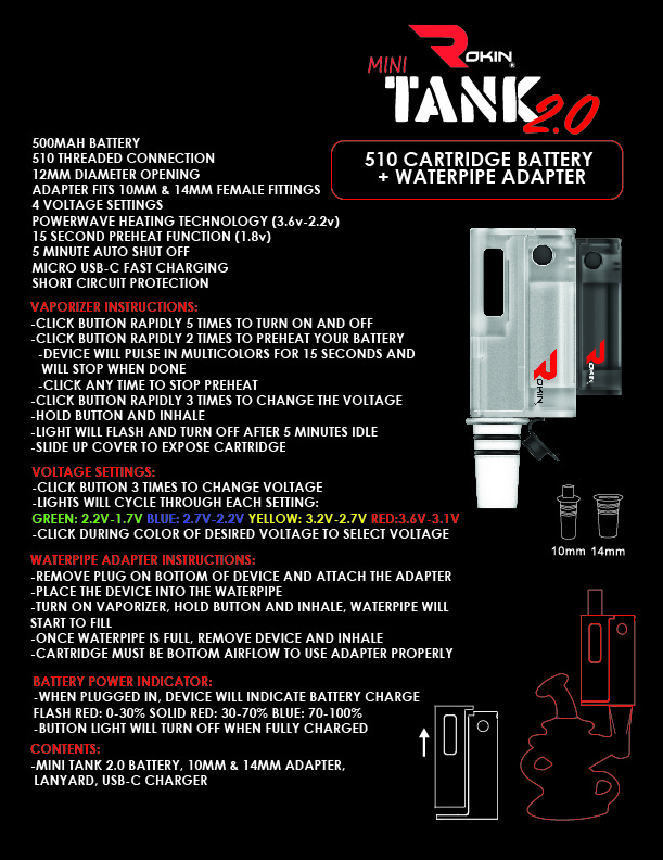 Mini Tank 2.0 Manual 2023