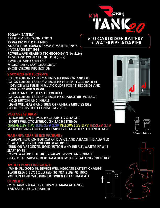 Mini Tank 2.0 Manual 2023