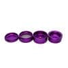 Stache 4 piece grinder purple broken down into 4 pieces