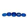 Stache 5 piece grynder blue open with all 5 pieces separated
