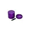 Stache 5 piece grynder purple with the bottom off