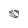 Stache Big 4 Piece Grynder silver opened in two pieces