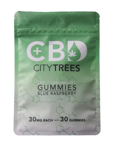 City Trees CBD / CBD + CBN infused gummies / blue raspberry