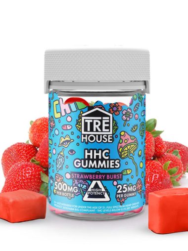 Trehouse HHC Gummies Strawberry Burst 20 count 500mg