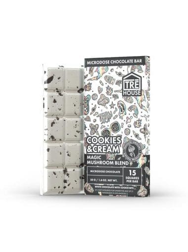 cookies and cream mushroom chocolate bar