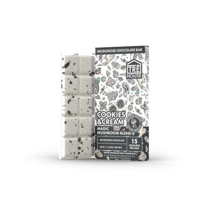 cookies and cream mushroom chocolate bar
