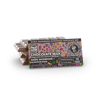 Mushroom micro dose milk chocolate bar