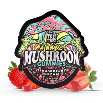 TreHouse mushroom gummies 15 count strawberry dream