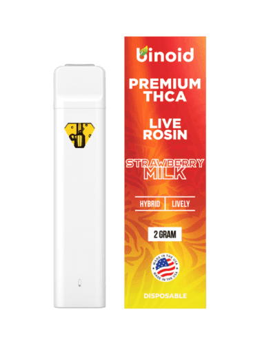 binoid strawberry milk disposable thca vape 2 gram