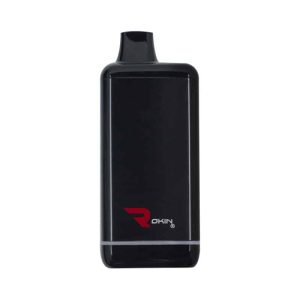 A black rectangular vape device with a mouthpiece and a red "ROKIN" logo on the lower front.