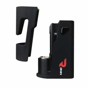 Two black plastic pieces, one with a "ROKIN" logo, are shown against a white background.