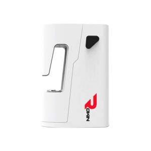 A white rectangular device with a black triangular button and a red "ROKIN" logo on the side.
